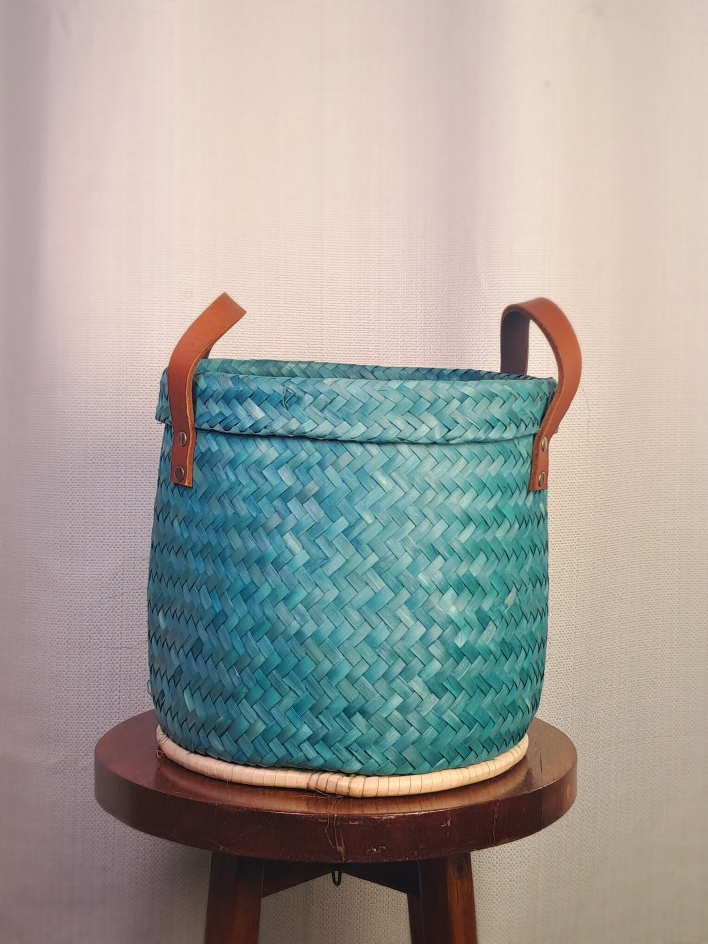 Turquoise Planter Basket