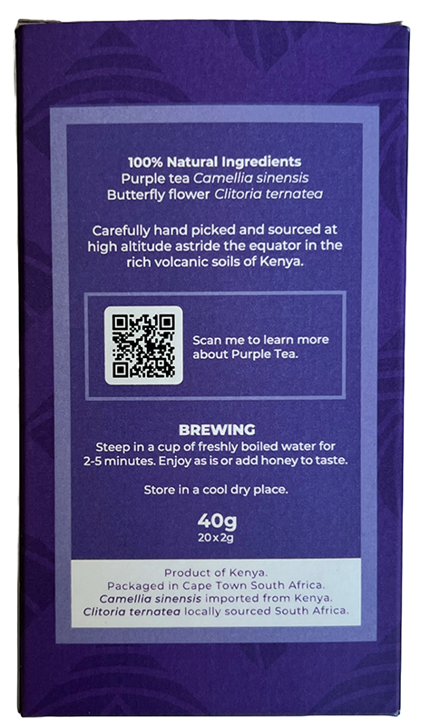 Jua Na Mlima Purple Tea with Mint Leaves