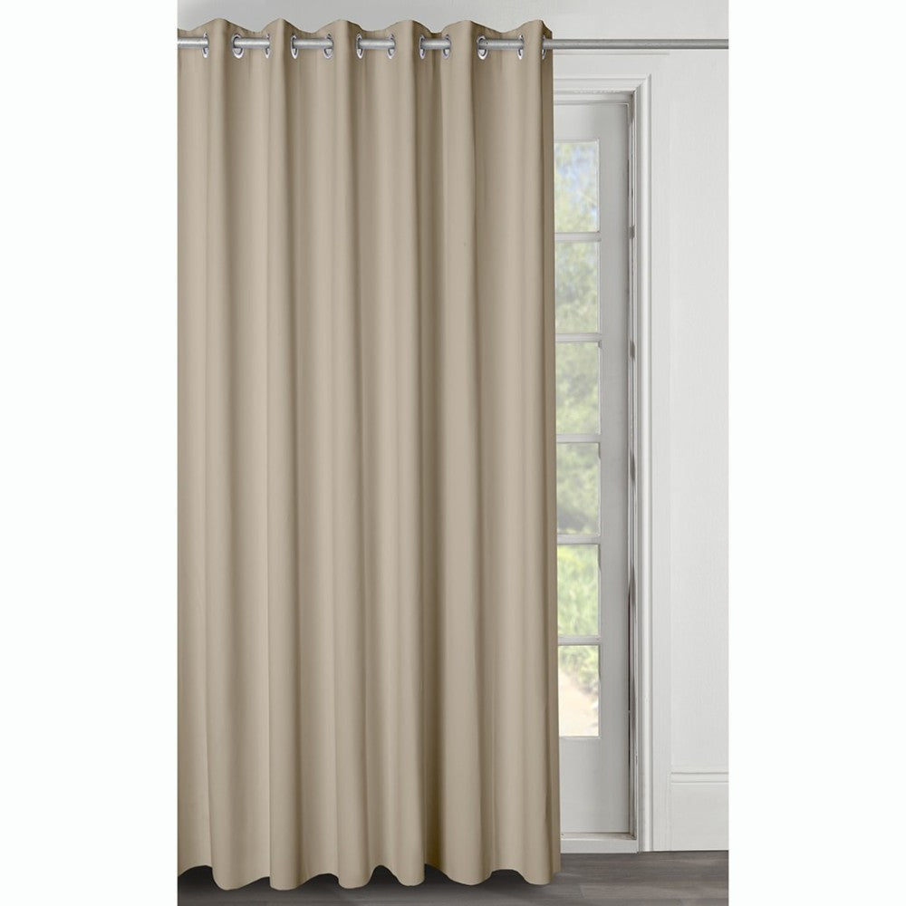 Mocca Blockout Curtain with Eyelets