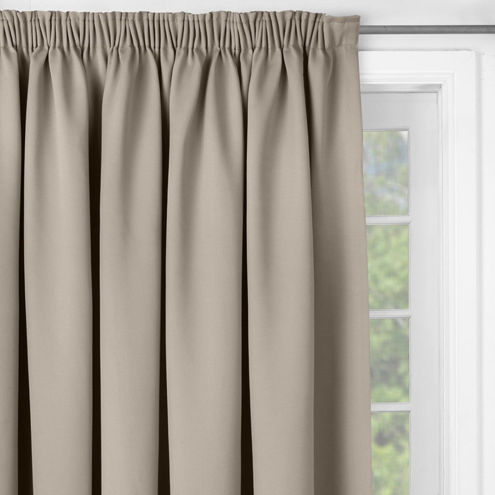 Mocca Blockout Curtain Taped