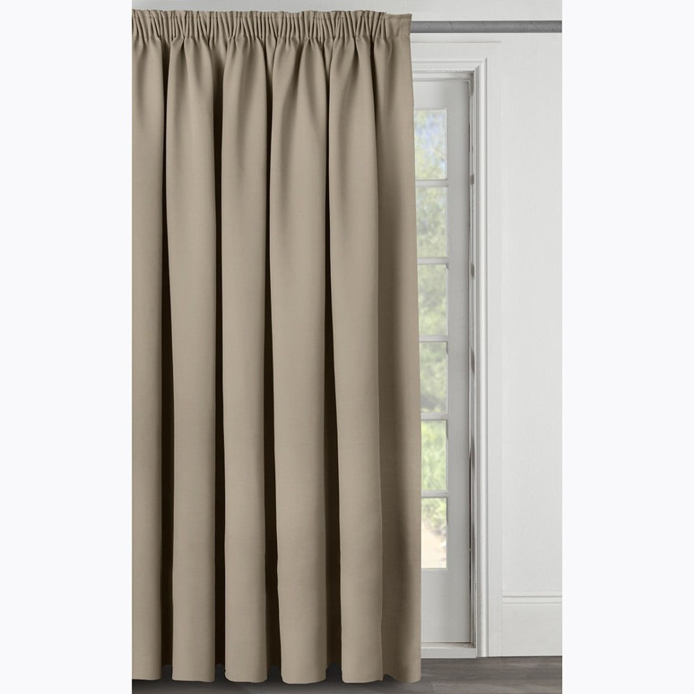 Mocca Blockout Curtain Taped