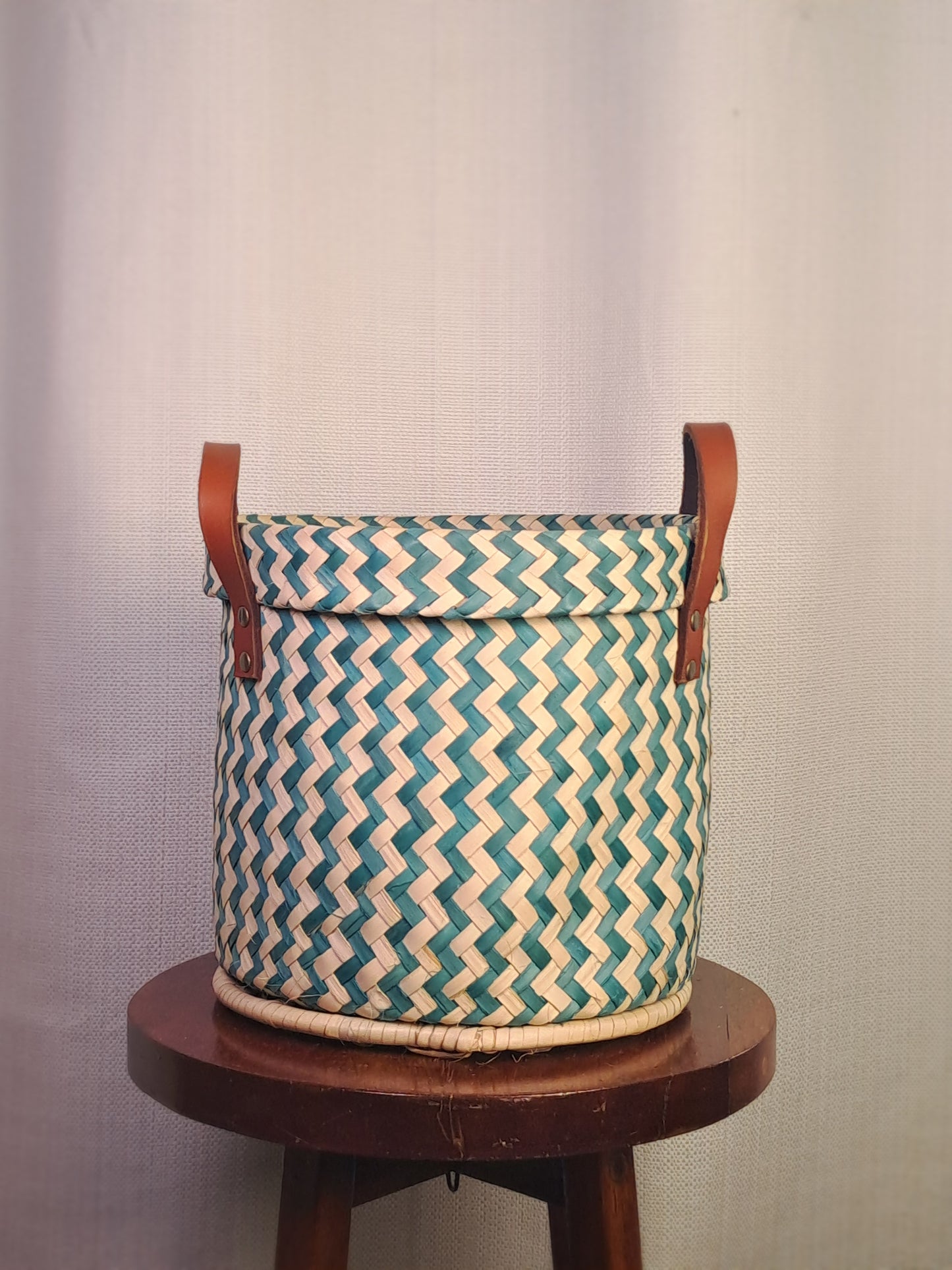 ZigZag Green Planter Basket