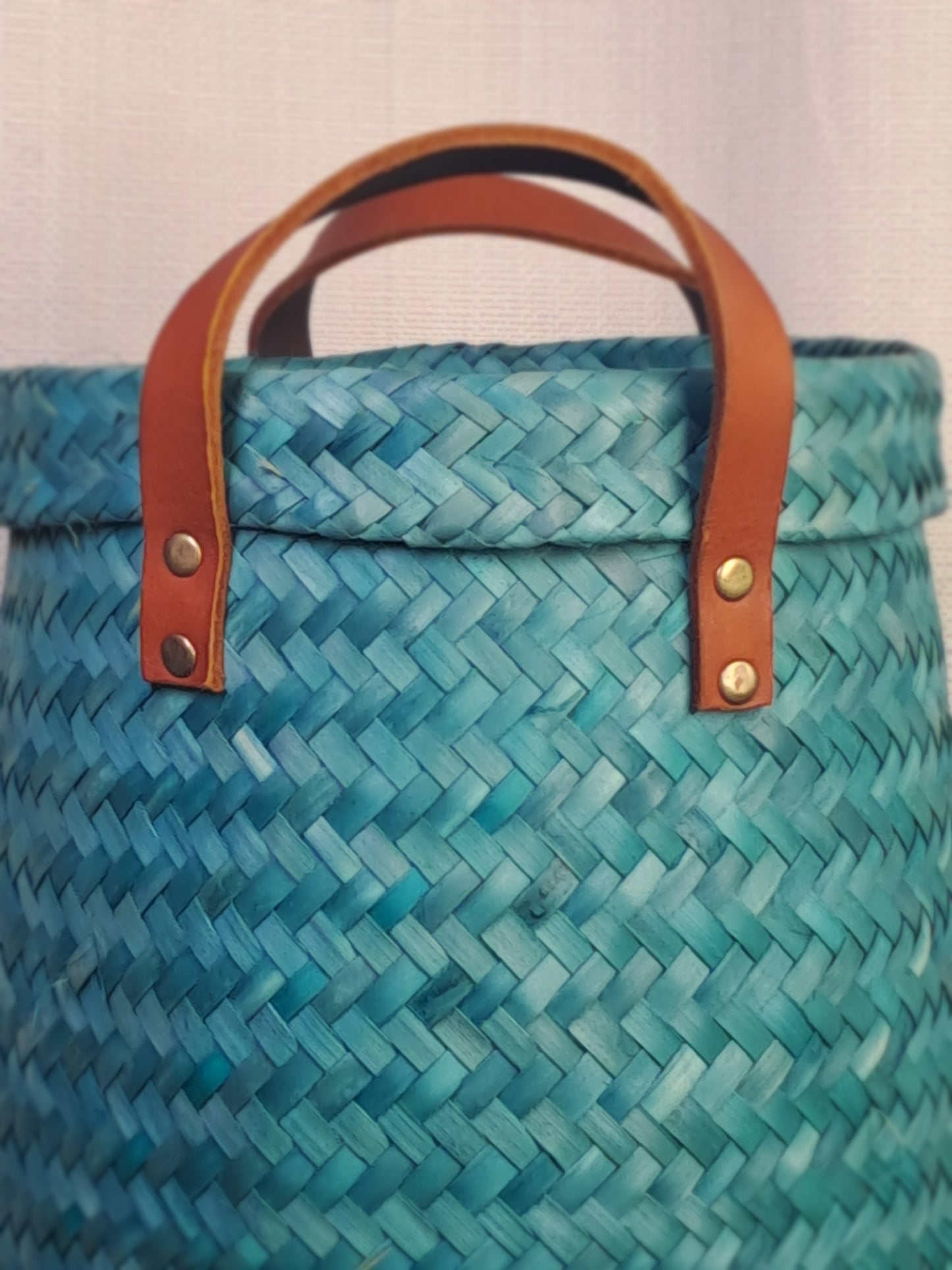 Turquoise Planter Basket