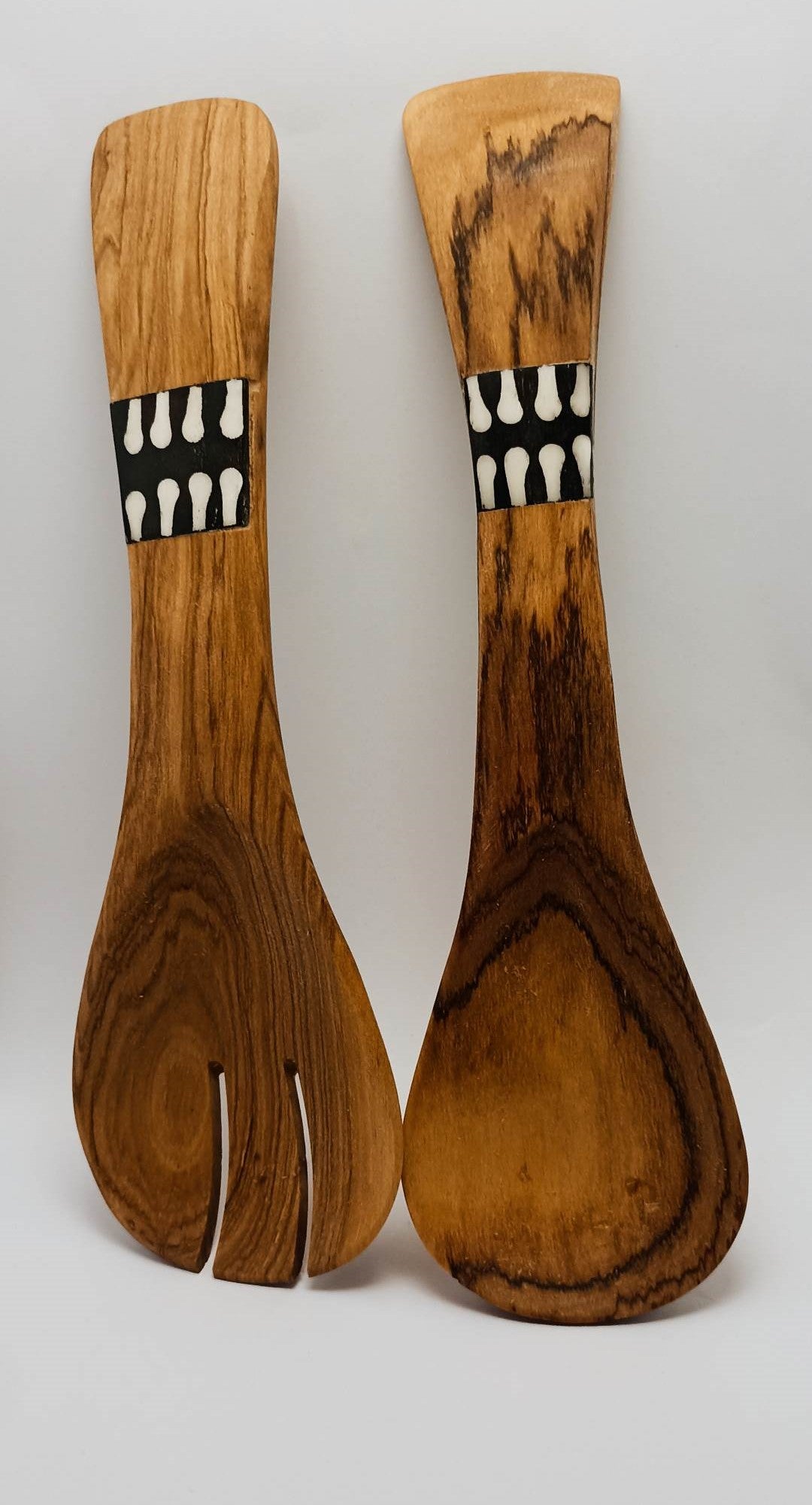 Wooden Salad Spoon Set - Crocodile