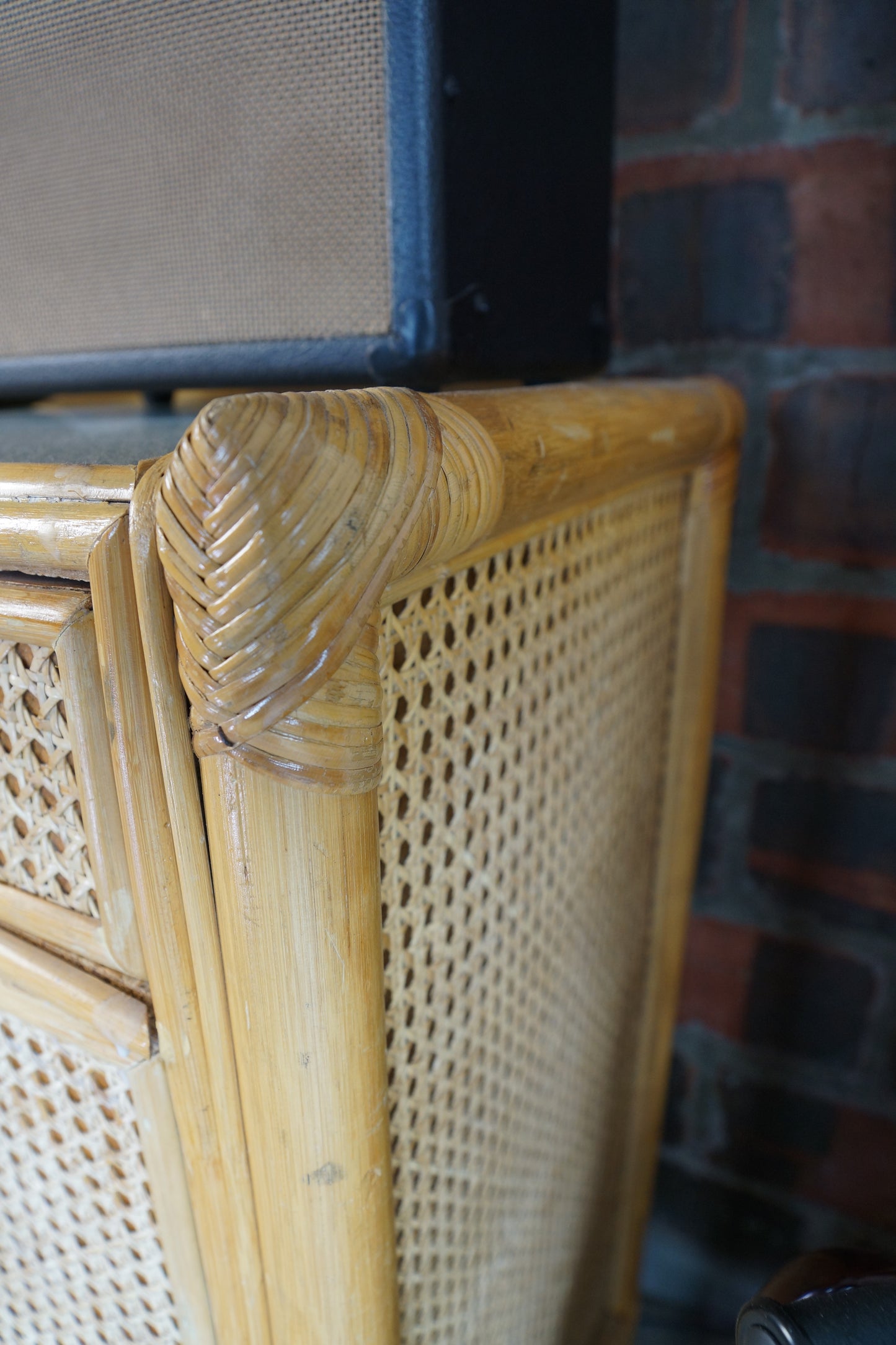 Vintage Rattan Sideboard