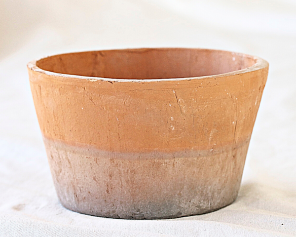 Terracotta Low Round Pots (set of 4)