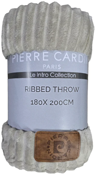 Pierre Cardin Ribbed Throws