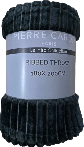 Pierre Cardin Ribbed Throws