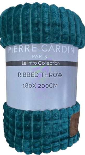 Pierre Cardin Ribbed Throws