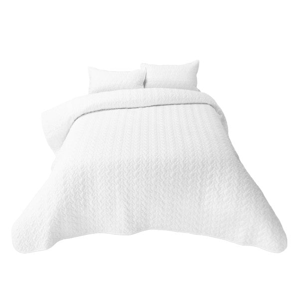 Quilt Set Cotton 200TC White