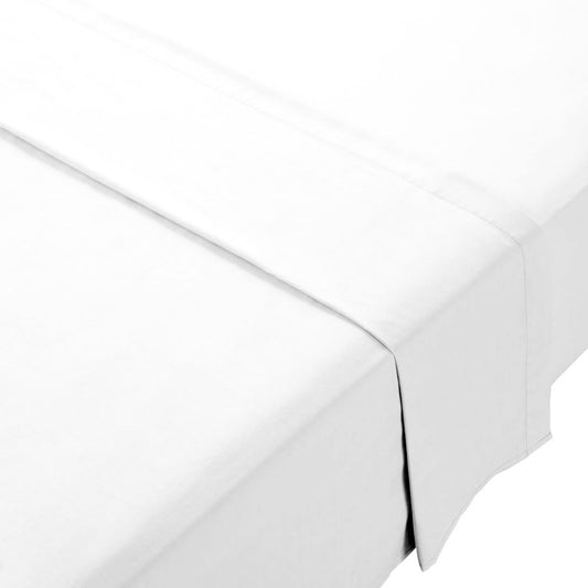 100% Cotton 300 thread count White flat sheet