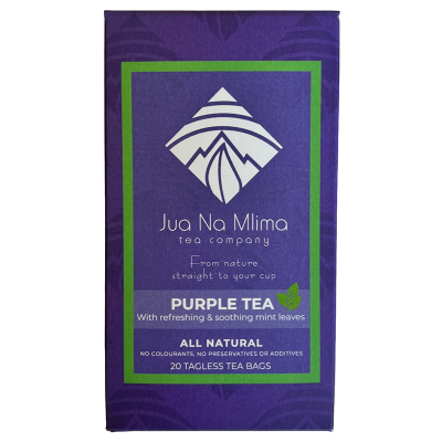 Jua Na Mlima Purple Tea with Mint Leaves