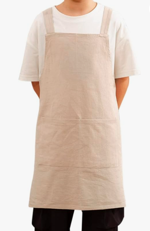 Japanese Style cross-back apron (Kids)